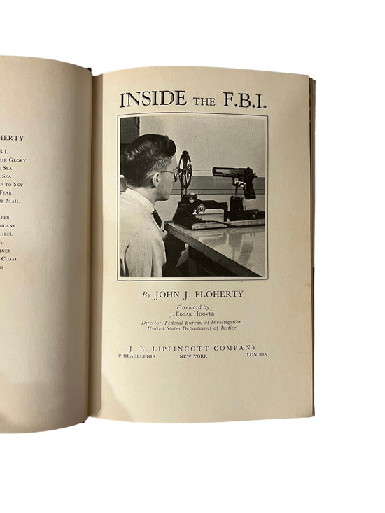 Inside the F.B.I. by John J. Floherty