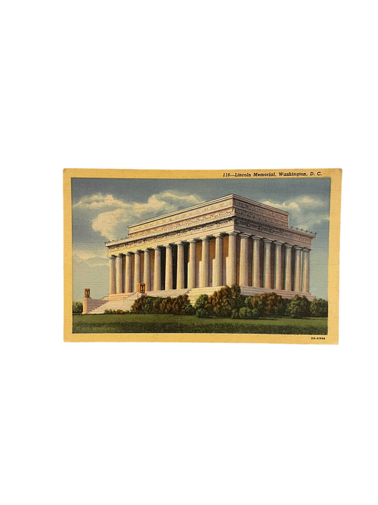 Vintage Postcard- Lincoln Memorial, Washington, D.C.