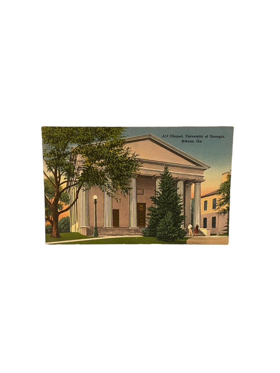 Vintage Postcard- Chapel, University of Georgia