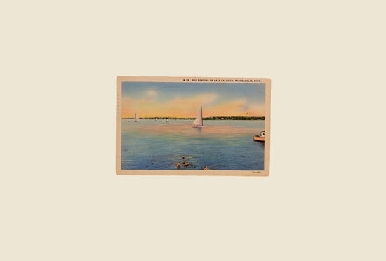 Vintage Postcard- Lake Calhoun, Minneapolis, Minn.