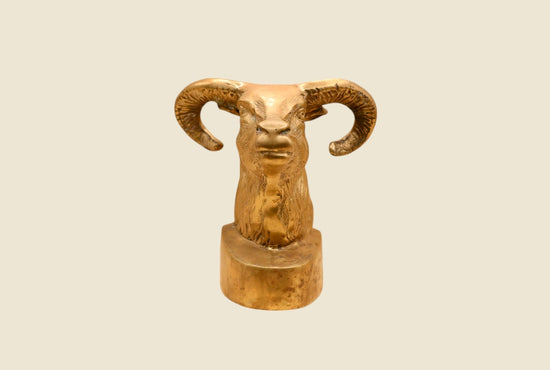 Brass Ram Bookends