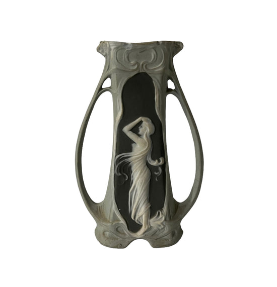 Schafer Vater Art Nouveau Maiden Bud Vase