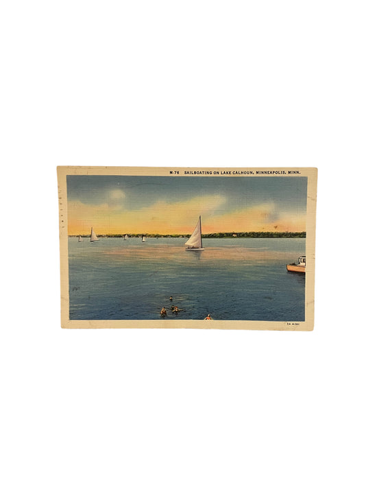 Vintage Postcard- Lake Calhoun, Minneapolis, Minn.