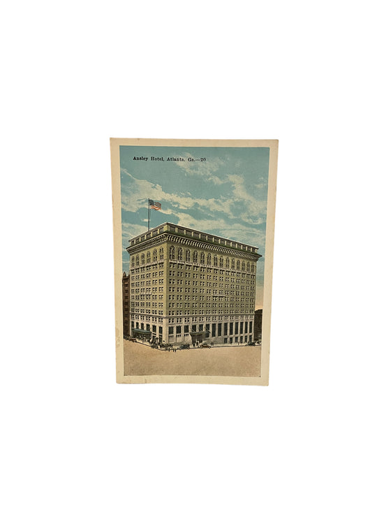 Vintage Postcard- Ansley Hotel, Atlanta, Ga