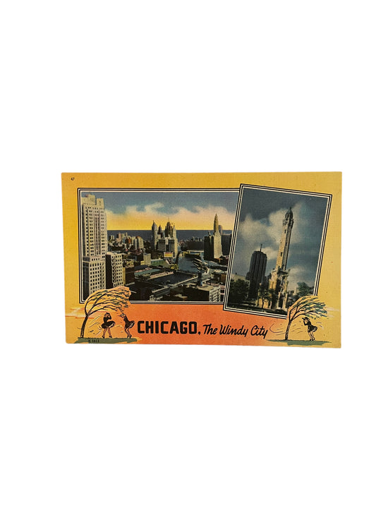 Vintage Postcard- Chicago, The Windy City
