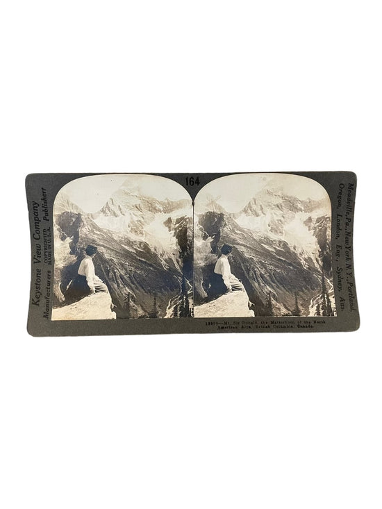 Stereoscope Card- Matterhorn of the North American Alps, British Columbia, Canada