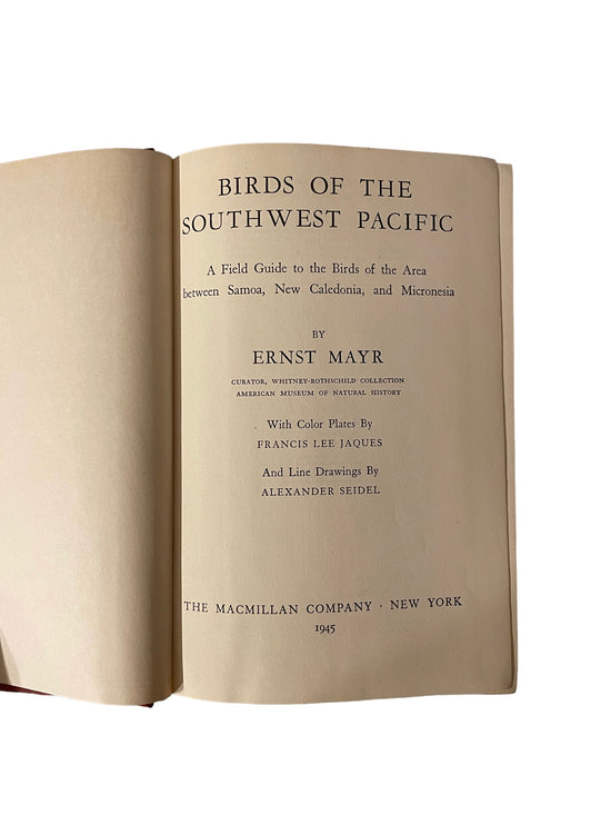 Birds of the Southwest Pacific by Ernst Mayr