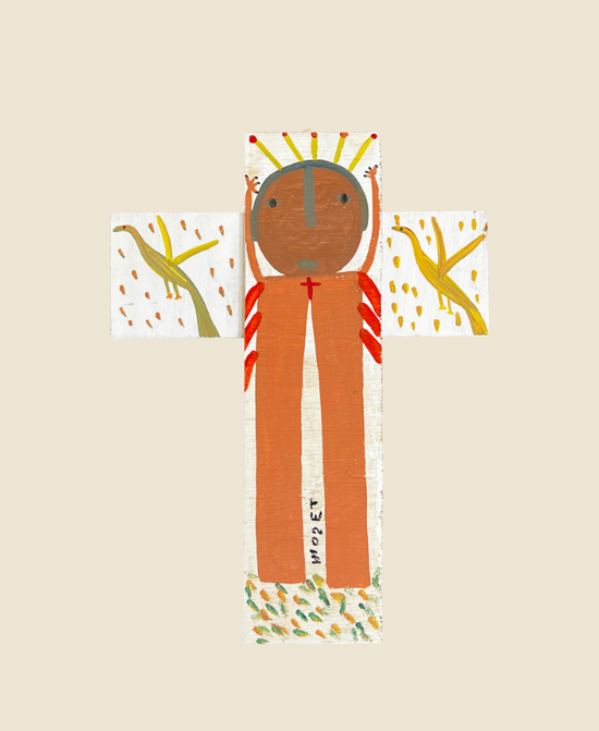Mose Tolliver - Jesus on the Cross with Birds (Small)