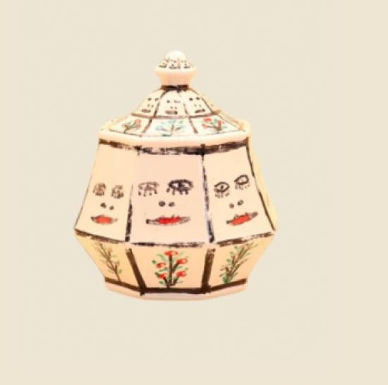 Howard Finster (Dish with lid)