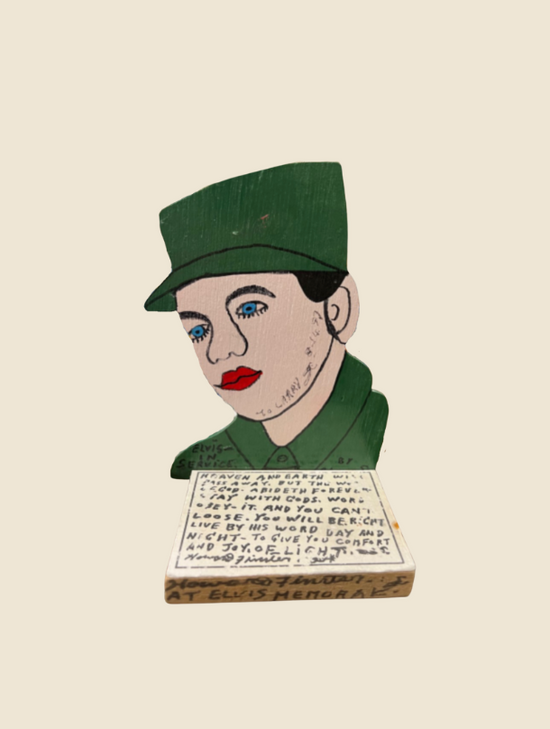 Howard Finster (Military Elvis, 1997)