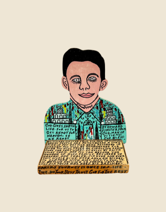 Howard Finster (self portrait, 1990)