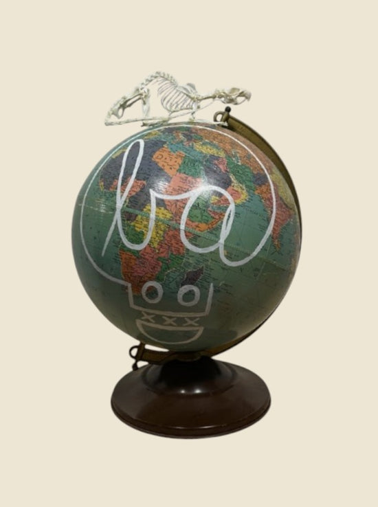 Butch Anthony x B+M (Globe with small skeleton)